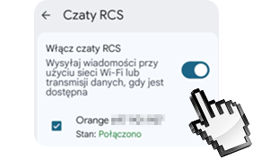 Ustawienia czatów RCS